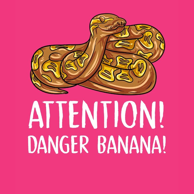 attention danger banane Design pour un amoureux du python