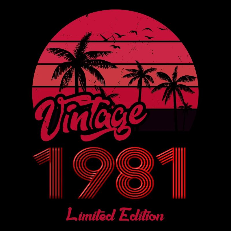 Vintage Year 1981 Limited Edition Red