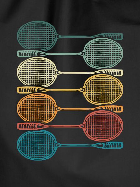 Bunte Badmintonschläger