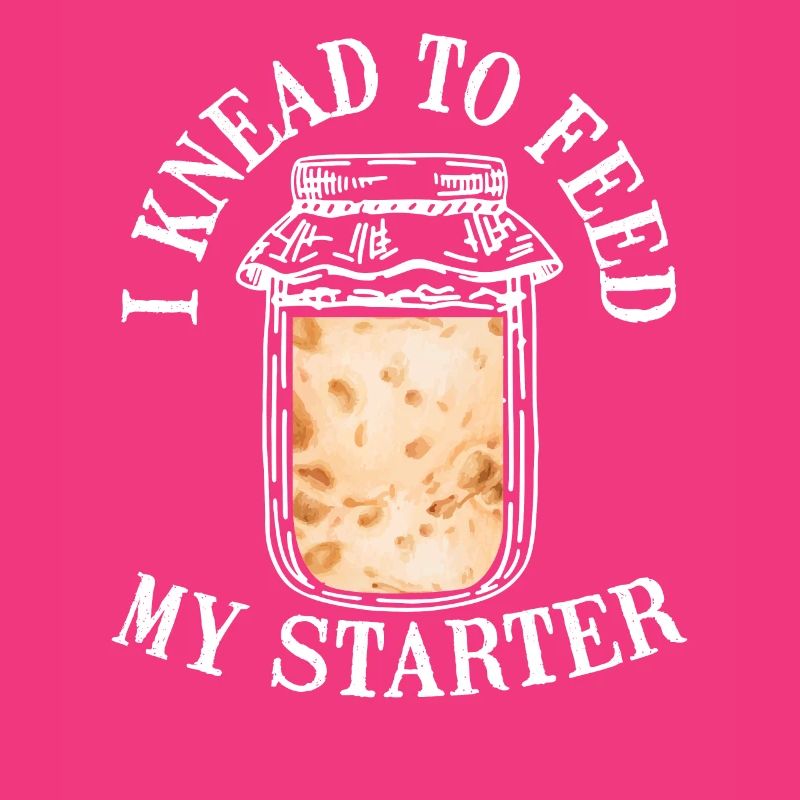 Ich Knete, Um Den Teig Mit Dem Starter