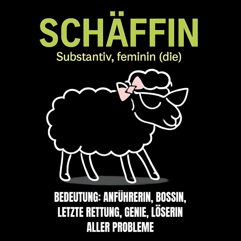 Schaf Spruch Schäffin Lustig Geschenkidee Schafe