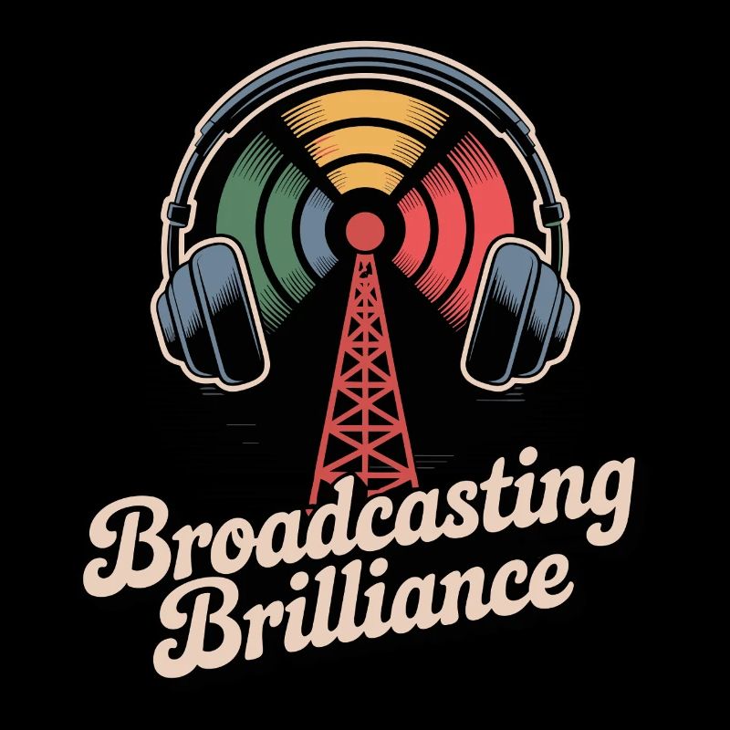 Broadcasting Brilliance Retro Design