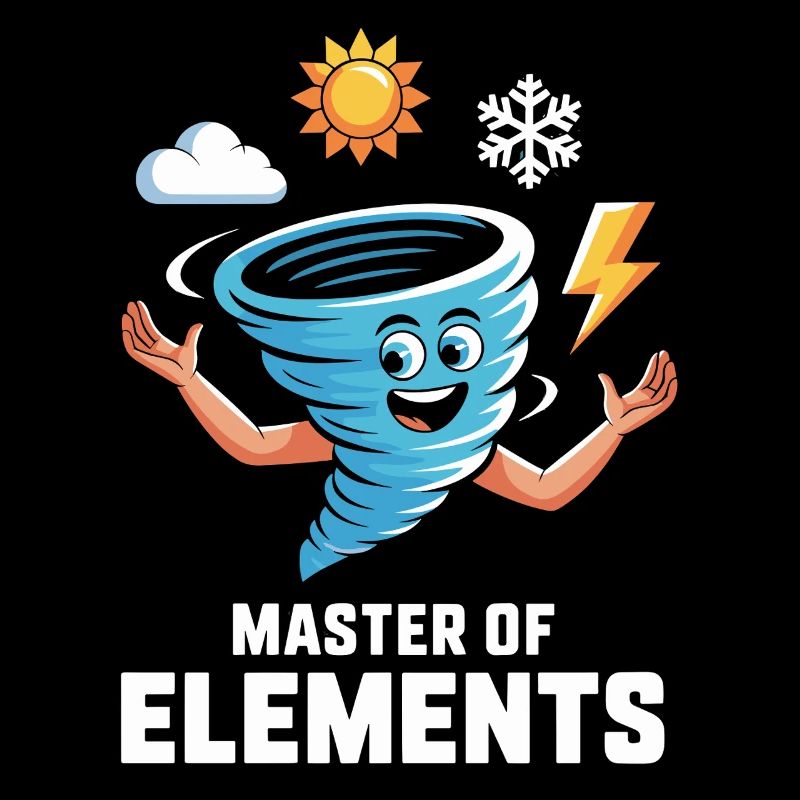 Master of Elements Cartoon Design