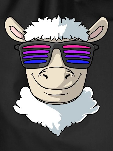 Sheep with coller sunglasses