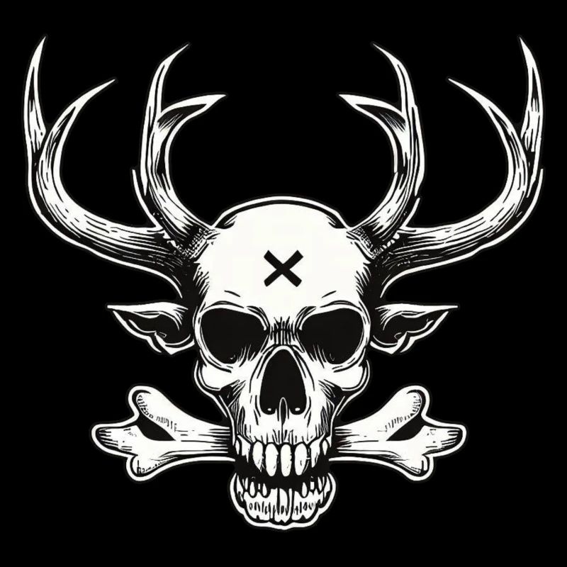 Deer Skull -Jolley Roger