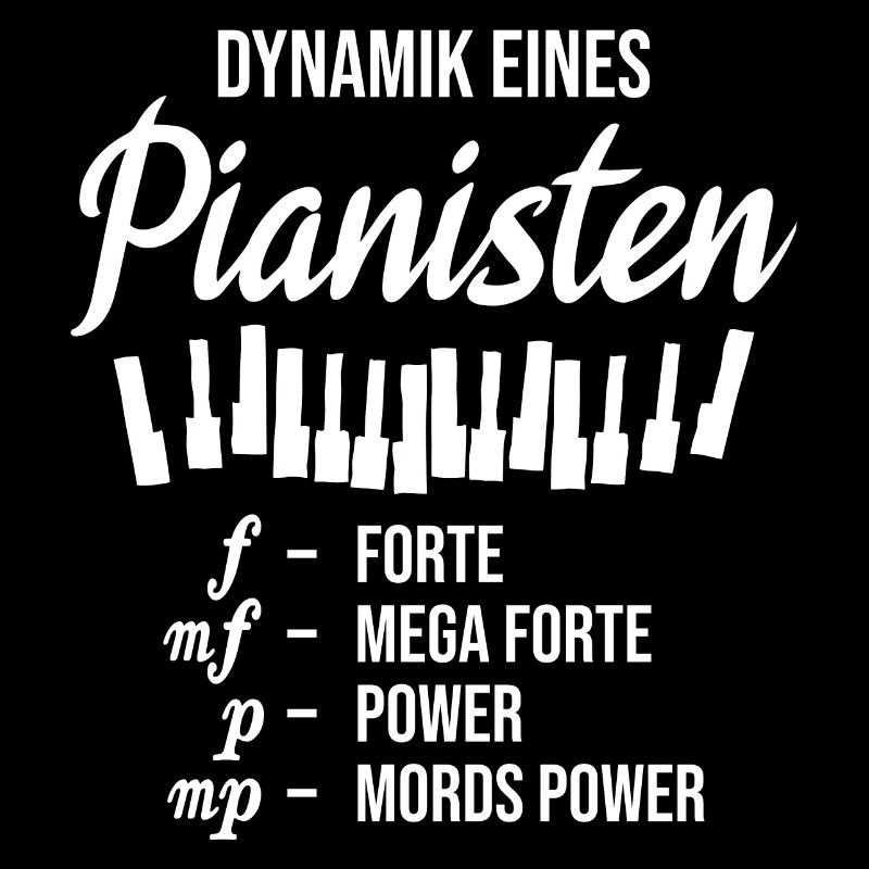 Pianist Klavier Dynamik eines Pianisten