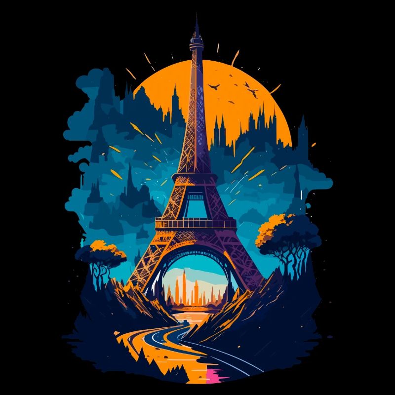 Abstract Tower of Paris