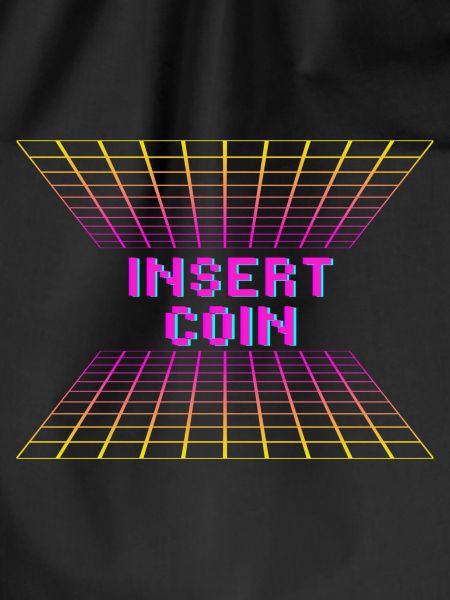 Insert Coin Retro Design
