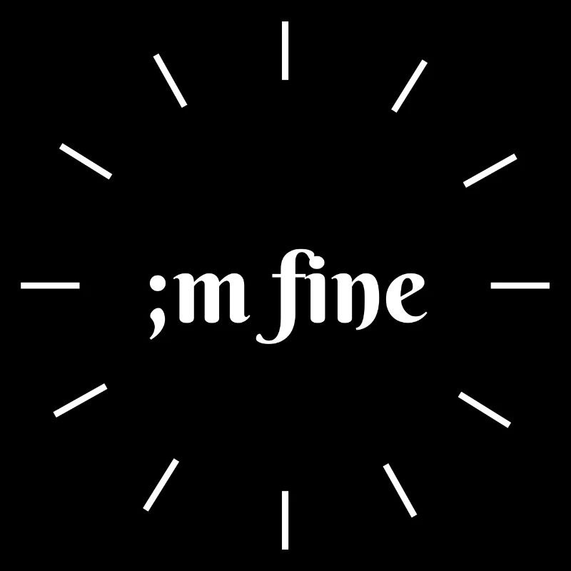 ;m fine | Depression | Semikolon
