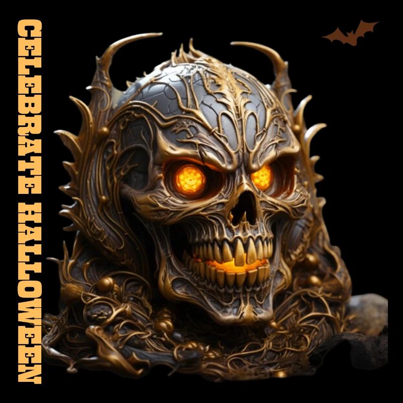 Halloween skull costume