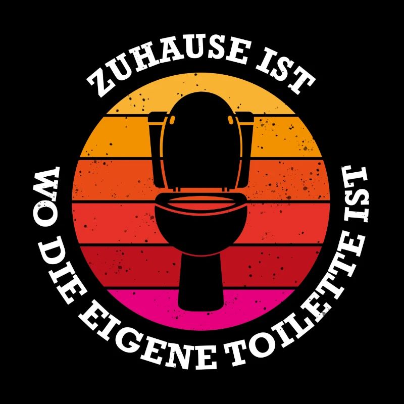 Toilette Spruch Geschenkidee Mann lustig