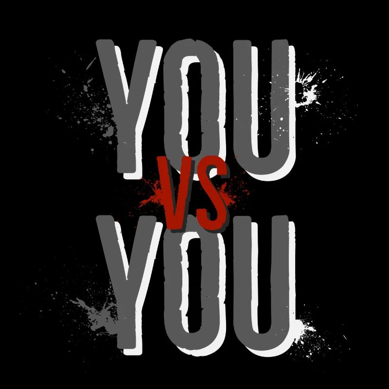 YOU VS YOU - Motif for dark background