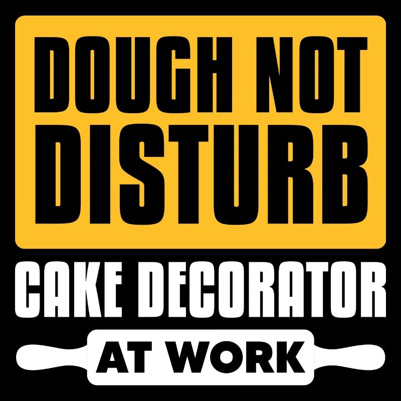 Dough Not Disturb Cake Decorator At Work Baking