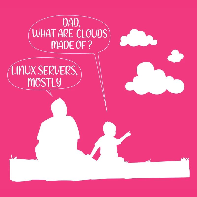 Clouds are mostly made of linux server Geschenk