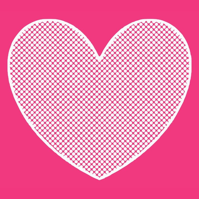 white heart white dotted pattern dots gift