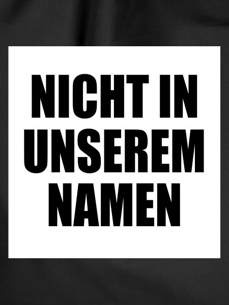 Not in my name
