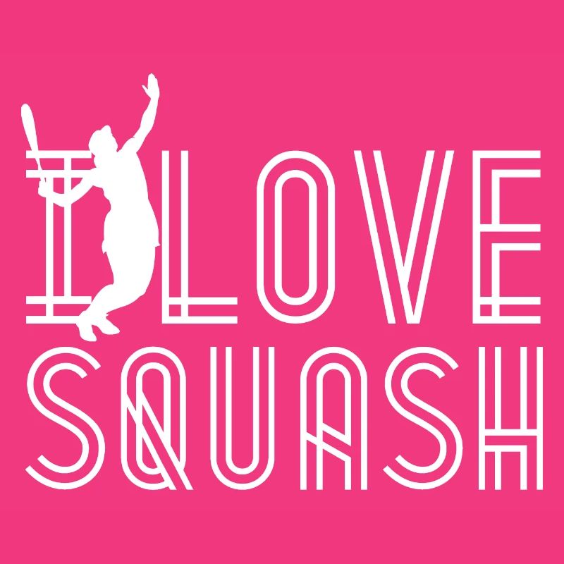 I love squash squash player racket team