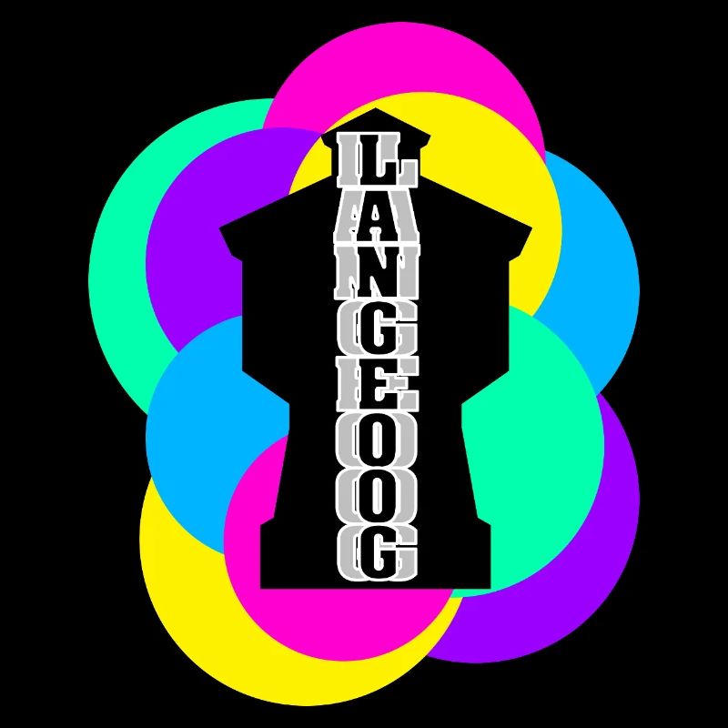 Wasserturm Langeoog bunt