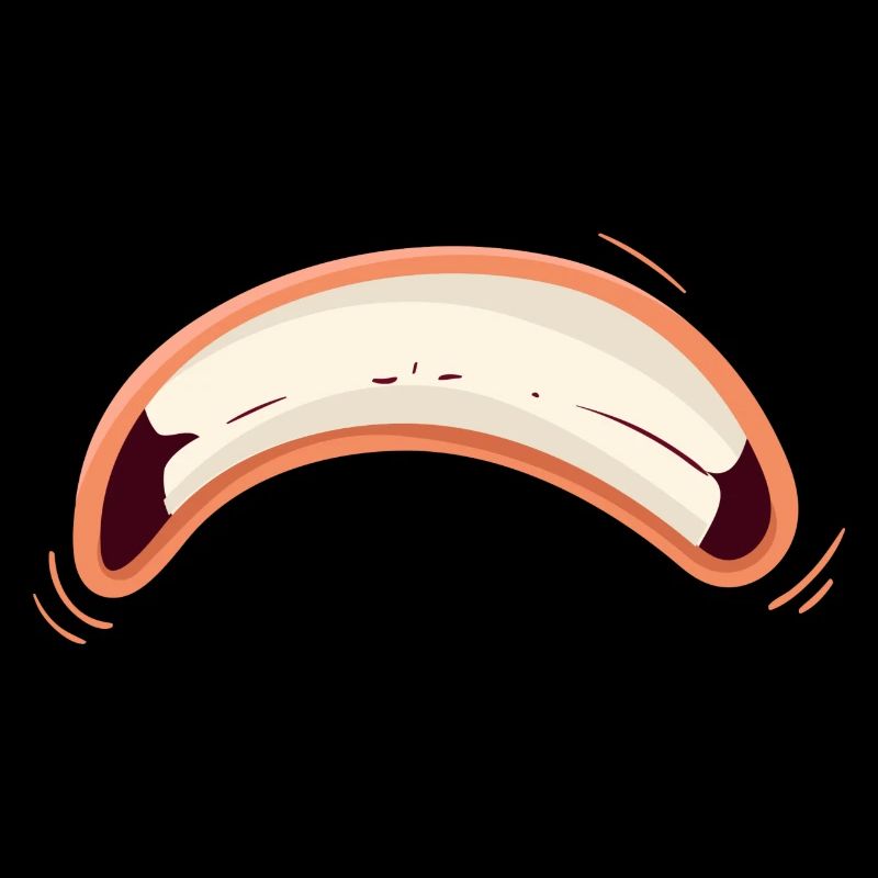 Bouche de dessin animé