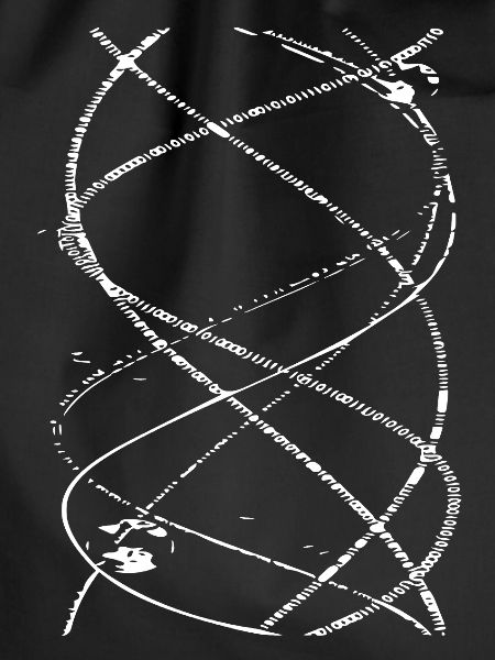 Abstrakte Linienspirale