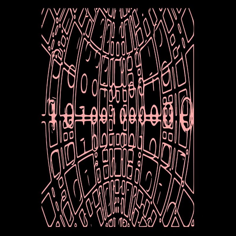 Code binaire Abstrait (rose)