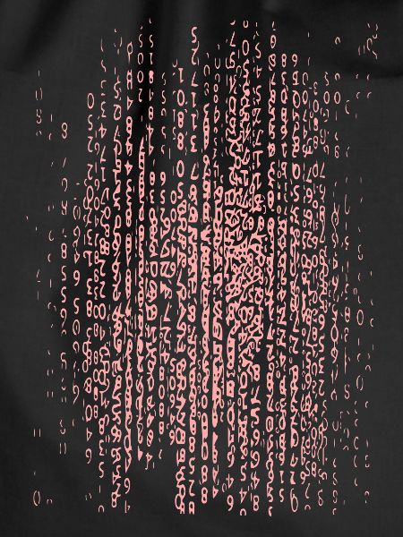 Pinkes Binärcode-Muster