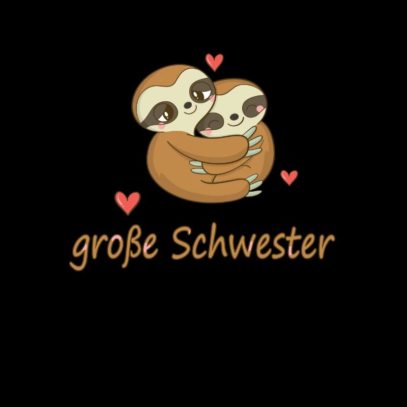 Schwester groß Faultier 2021 Geschwister