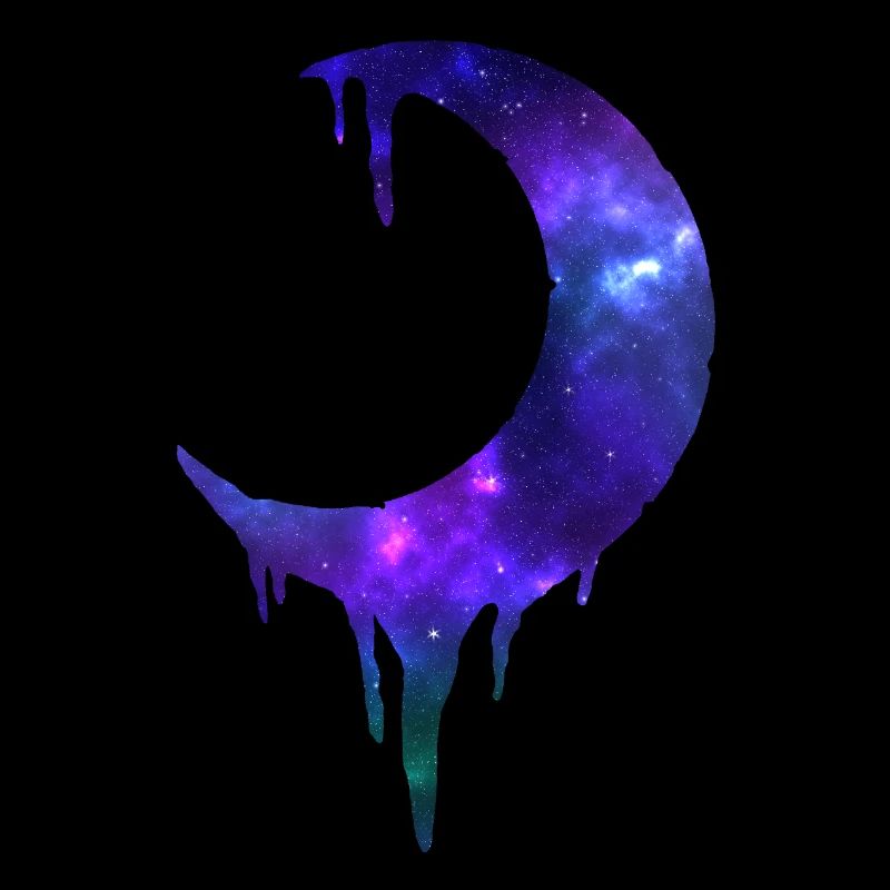 Crescent with galaxy