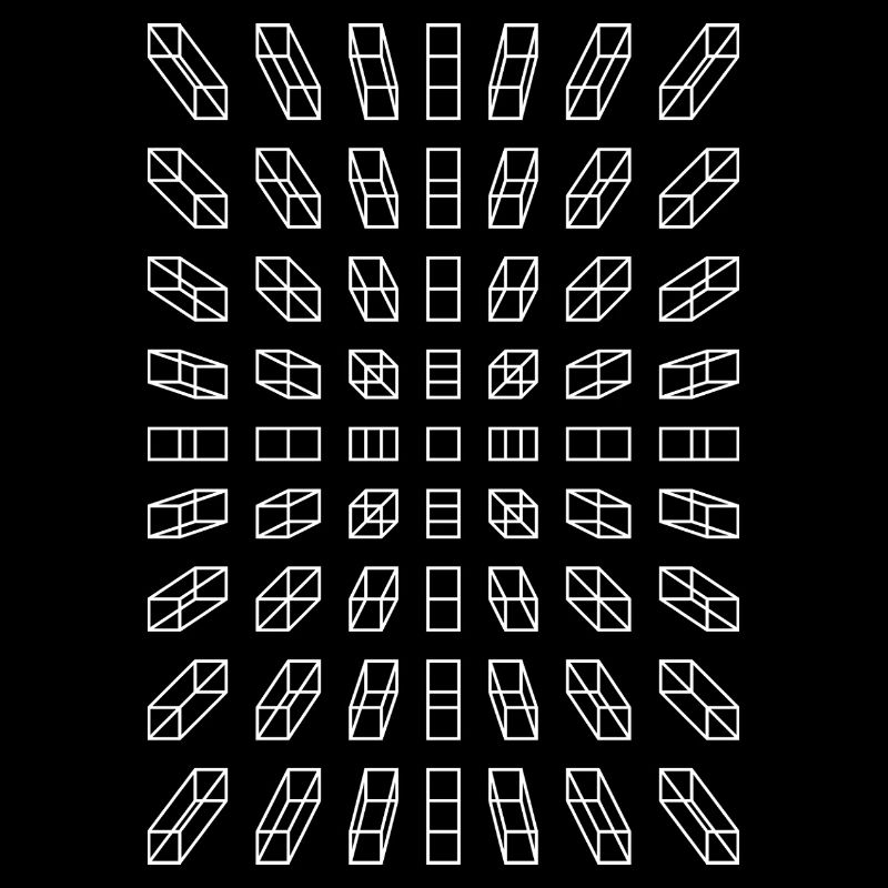 Hypno Balken: Pixel, Illusion & Retro