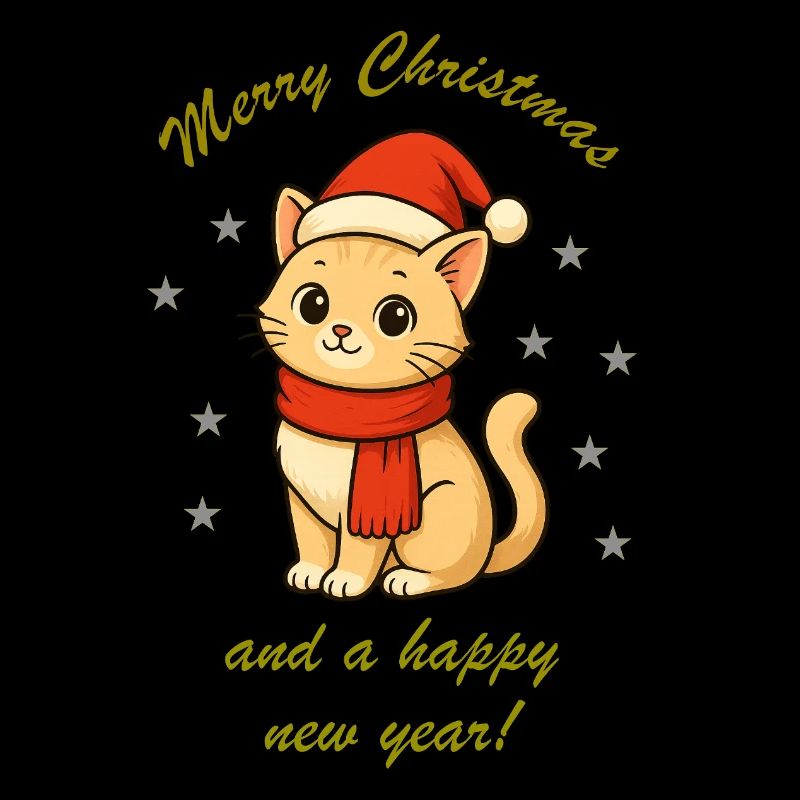 Cuddly Cat Christmas Magic