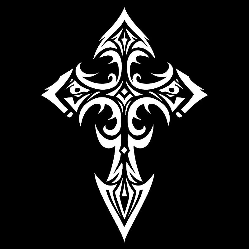 Croix tribale ornée