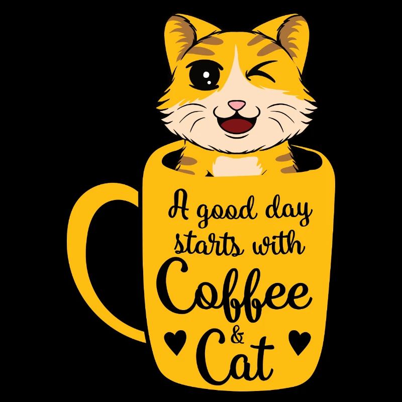 Good day coffee cat
