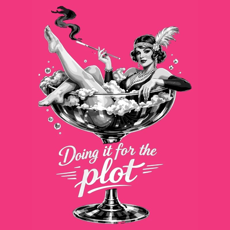 Doing it for the plot – Vintage Flapper Glass
