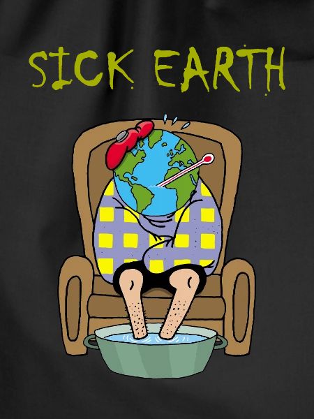 Planet Erde ist krank
