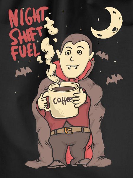 night shift fuell - draculla coffee