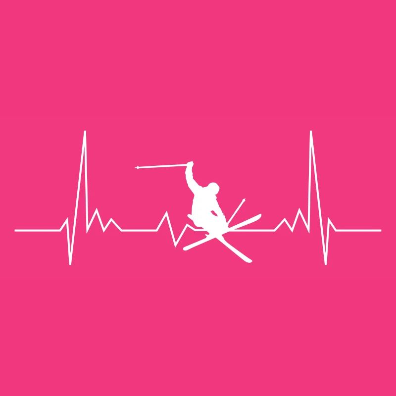 Couleur de conception de saut de battement de coeur de ski sélectionnable
