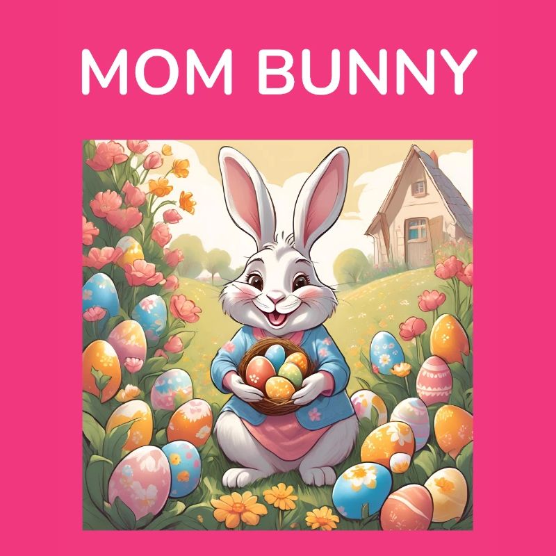 Mom Bunny Easter Egg Easter Gift