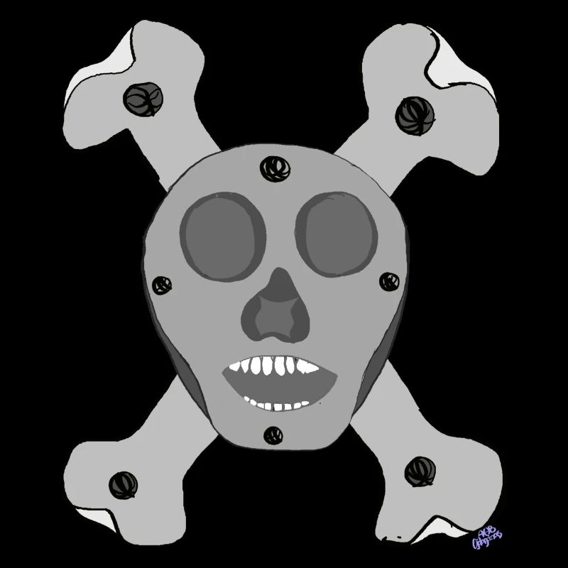 Skeleton 1st alloy in titanium d a human being