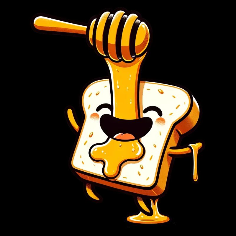 Toast with honey beekeeper bee honey