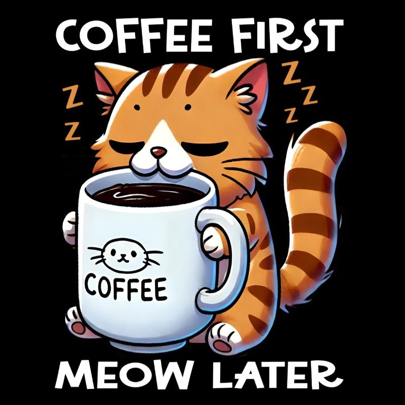 First coffee, then meowing