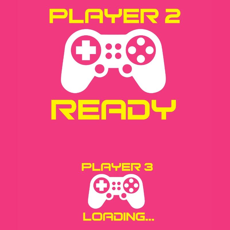 Player 2 prêt, Player 3 loading - Chemise Enceinte