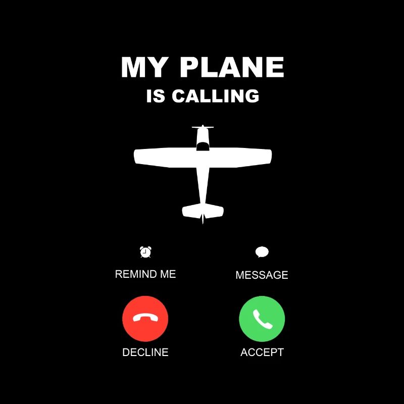 Pilote d'appel d'avion en vol