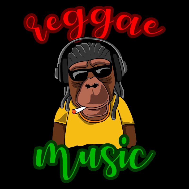 Reggae Musik Affe Geschenk Geschenkidee