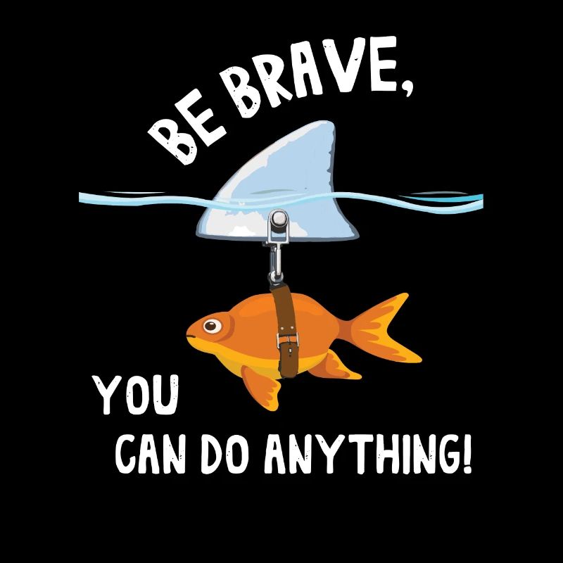 Goldfish brave shark motivated