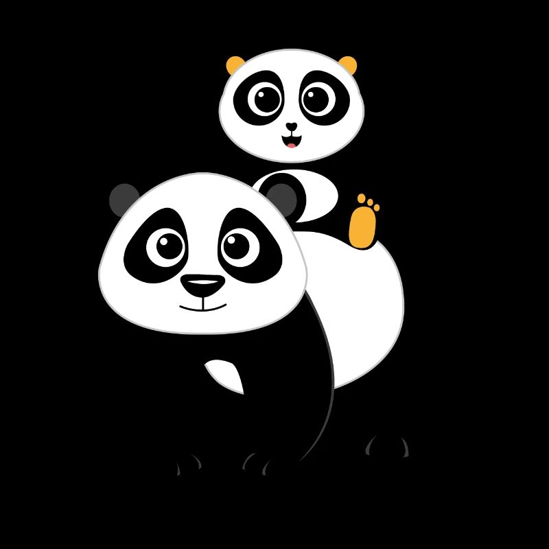 Panda bear design panda bears