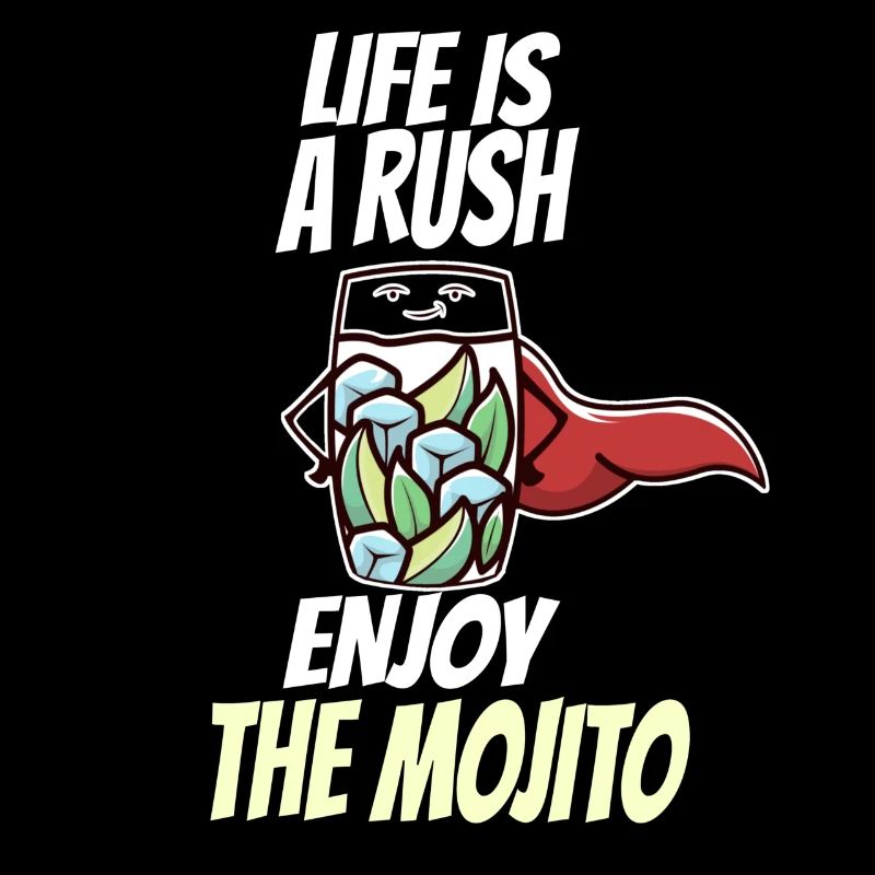 Cocktail Mojito Limette Bar Spruch Rausch
