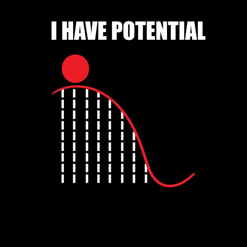 Physik Nerd Wortspiel Mathe Potenzial Geschenke