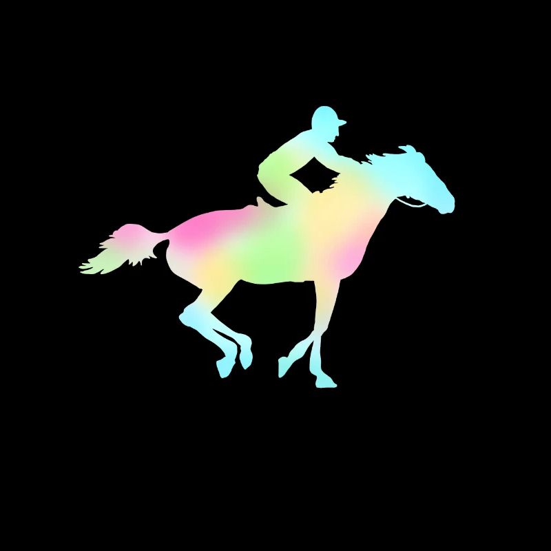Cheval avec cheval de course jockey