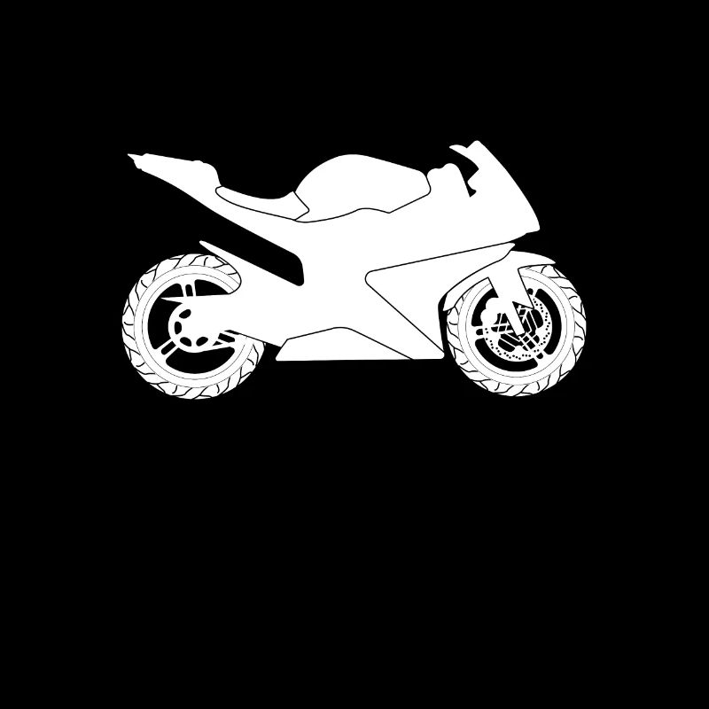 Racing machine motorcycle silhouette