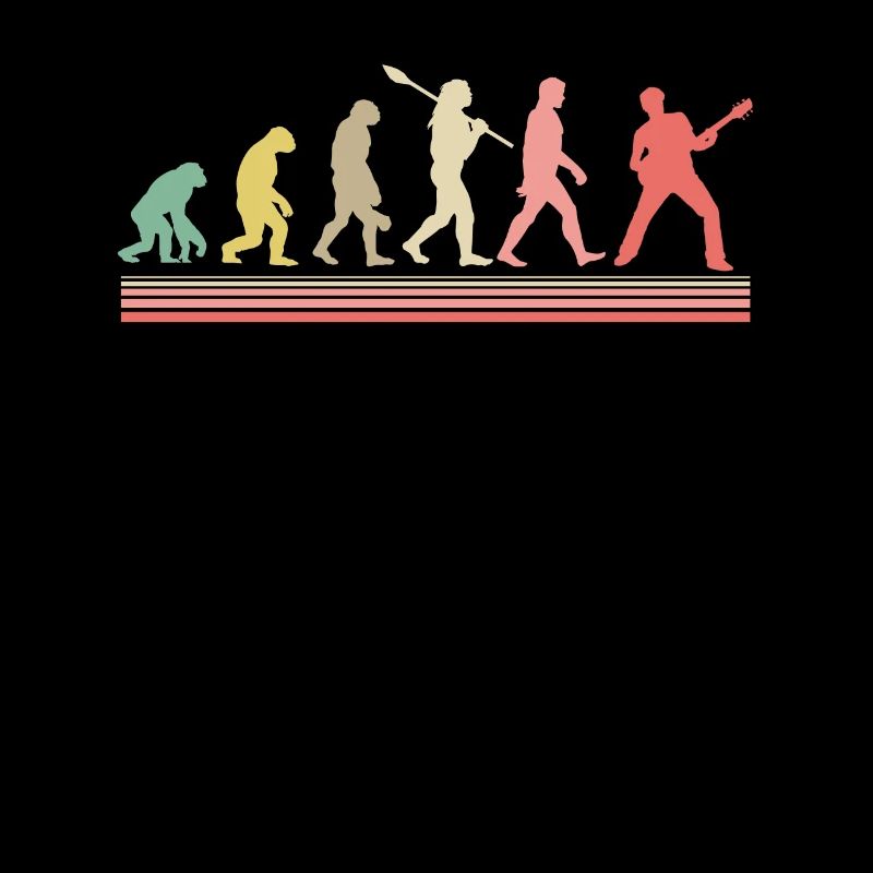 Gitarrist Gitarre Evolution